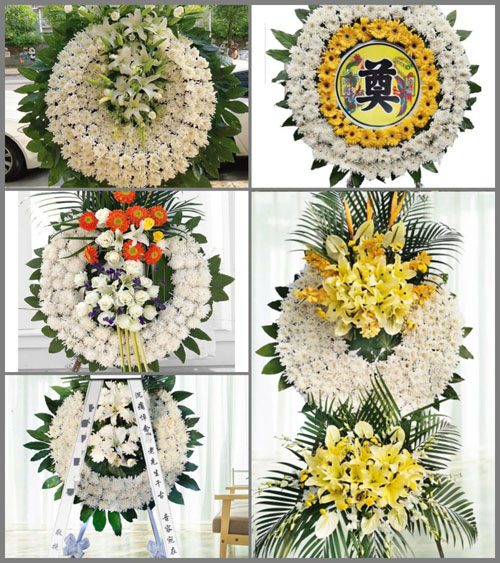 福建福州长乐市漳港街道王朱村花圈速递